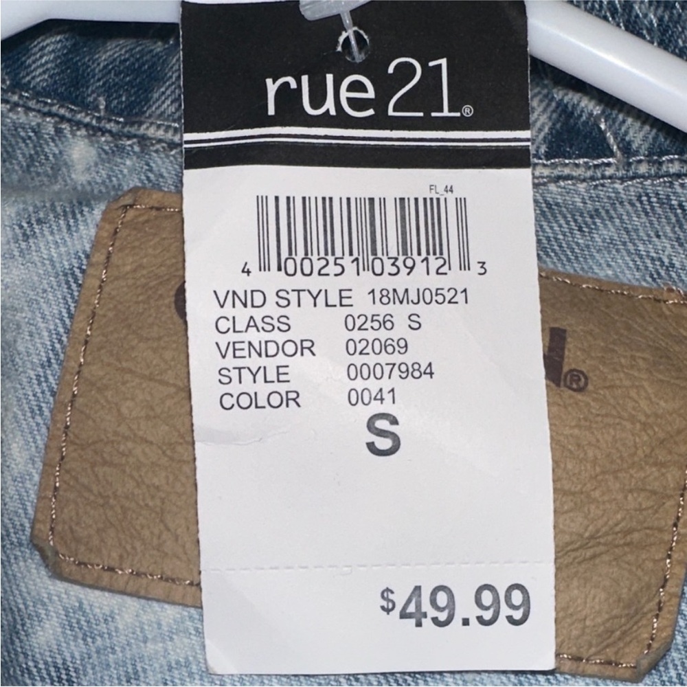 NWT Carbon Acid Wash Denim Jacket - Picture 4 of 8